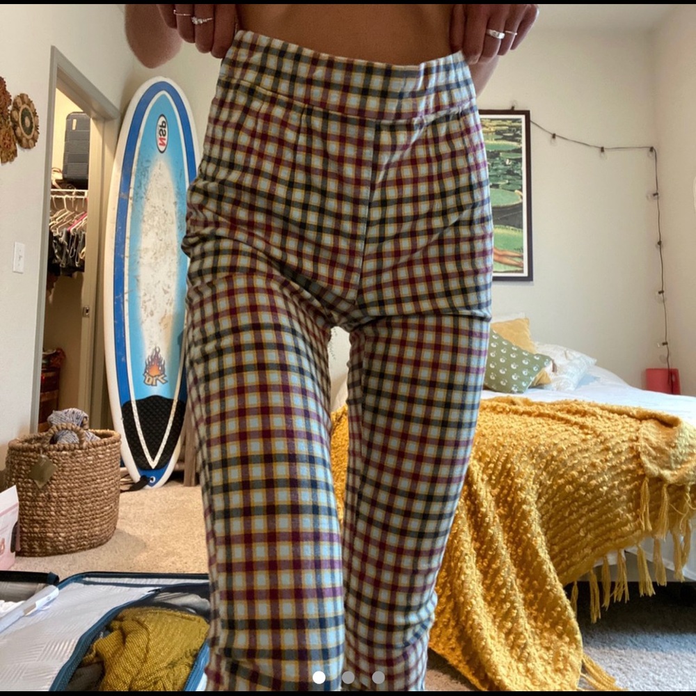Free People Checkered Pants Size 29